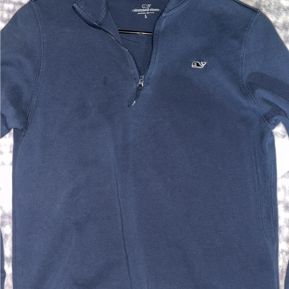 Vineyard Vines Navy Quarter-Zip Pullover